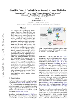 Small But Funny: A Feedback-Driven Approach to Humor Distillation