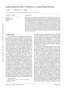 Understanding the Role of Pathways in a Deep Neural Network