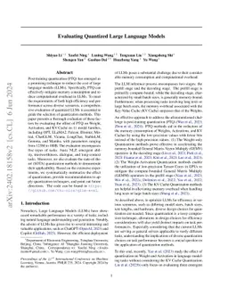 Evaluating Quantized Large Language Models