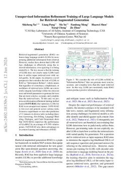 Unsupervised Information Refinement Training of Large Language Models
  for Retrieval-Augmented Generation
