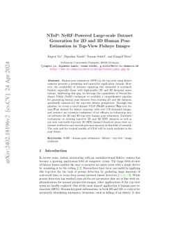 NToP: NeRF-Powered Large-scale Dataset Generation for 2D and 3D Human
  Pose Estimation in Top-View Fisheye Images