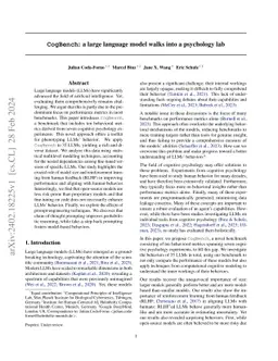 CogBench: a large language model walks into a psychology lab