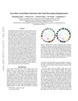 Zero-Shot Aerial Object Detection with Visual Description Regularization
