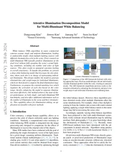 Attentive Illumination Decomposition Model for Multi-Illuminant White
  Balancing