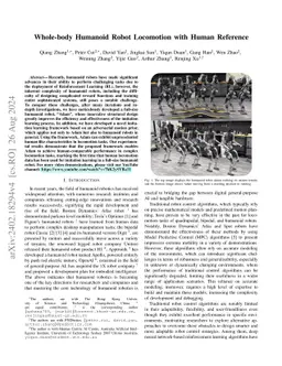 Whole-body Humanoid Robot Locomotion with Human Reference