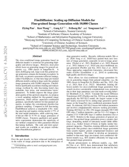FineDiffusion: Scaling up Diffusion Models for Fine-grained Image
  Generation with 10,000 Classes