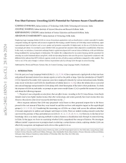 Few-Shot Fairness: Unveiling LLM's Potential for Fairness-Aware
  Classification
