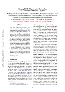 Keeping LLMs Aligned After Fine-tuning: The Crucial Role of Prompt Templates