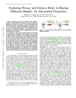 Exploring Privacy and Fairness Risks in Sharing Diffusion Models: An
  Adversarial Perspective