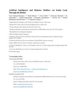 Artificial Intelligence and Diabetes Mellitus: An Inside Look Through
  the Retina