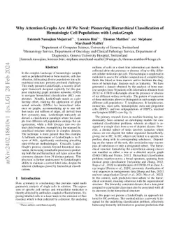 Why Attention Graphs Are All We Need: Pioneering Hierarchical
  Classification of Hematologic Cell Populations with LeukoGraph