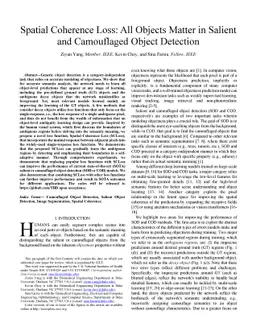 Spatial Coherence Loss: All Objects Matter in Salient and Camouflaged
  Object Detection