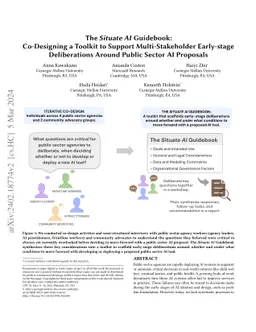 The Situate AI Guidebook: Co-Designing a Toolkit to Support
  Multi-Stakeholder Early-stage Deliberations Around Public Sector AI Proposals