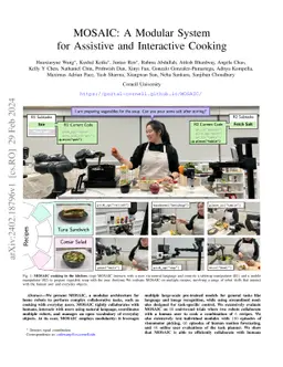 MOSAIC: Modular Foundation Models for Assistive and Interactive Cooking