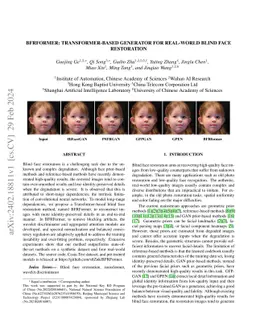 BFRFormer: Transformer-based generator for Real-World Blind Face
  Restoration