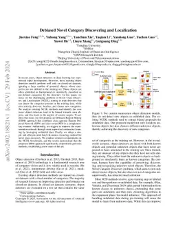 Debiased Novel Category Discovering and Localization