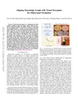 Aligning Knowledge Graph with Visual Perception for Object-goal
  Navigation