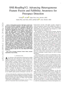 SNE-RoadSegV2: Advancing Heterogeneous Feature Fusion and Fallibility
  Awareness for Freespace Detection