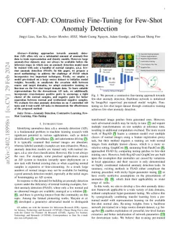 COFT-AD: COntrastive Fine-Tuning for Few-Shot Anomaly Detection