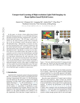 Self-supervised Learning-based Reconstruction of High-resolution 4D Light Fields