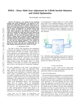 DMSA -- Dense Multi Scan Adjustment for LiDAR Inertial Odometry and
  Global Optimization