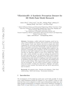 WHU-Synthetic: A Synthetic Perception Dataset for 3-D Multitask Model Research