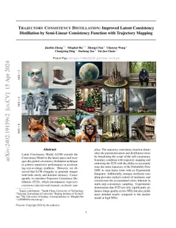 Trajectory Consistency Distillation: Improved Latent Consistency
  Distillation by Semi-Linear Consistency Function with Trajectory Mapping