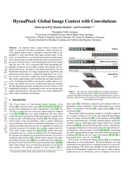 HyenaPixel: Global Image Context with Convolutions