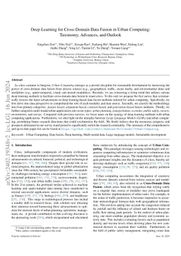 Deep Learning for Cross-Domain Data Fusion in Urban Computing: Taxonomy,
  Advances, and Outlook
