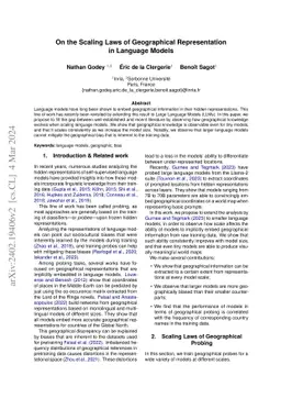On the Scaling Laws of Geographical Representation in Language Models
