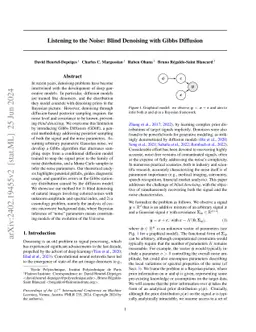 Listening to the Noise: Blind Denoising with Gibbs Diffusion