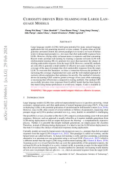 Curiosity-driven Red-teaming for Large Language Models