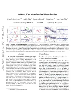 SeMoLi: What Moves Together Belongs Together