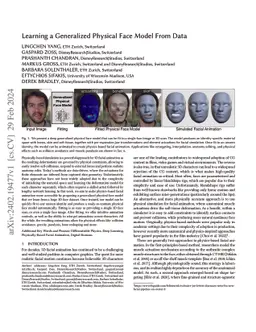 Learning a Generalized Physical Face Model From Data