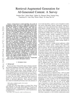 Retrieval-Augmented Generation for AI-Generated Content: A Survey