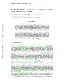 Clifford Group Equivariant Simplicial Message Passing Networks