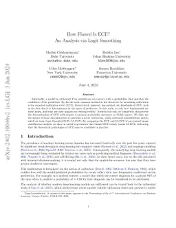 How Flawed Is ECE? An Analysis via Logit Smoothing