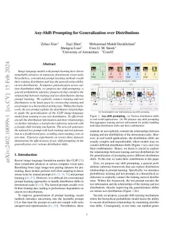 Any-Shift Prompting for Generalization over Distributions