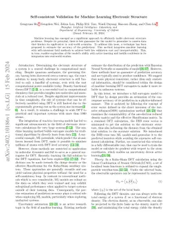 Self-consistent Validation for Machine Learning Electronic Structure