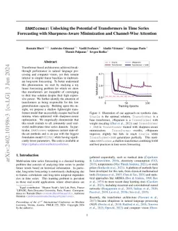 SAMformer: Unlocking the Potential of Transformers in Time Series
  Forecasting with Sharpness-Aware Minimization and Channel-Wise Attention