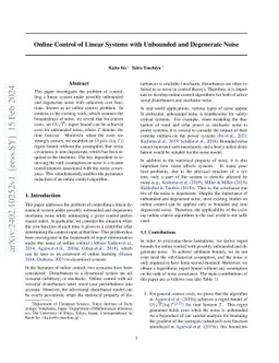 Online Control of Linear Systems under Unbounded Noise
