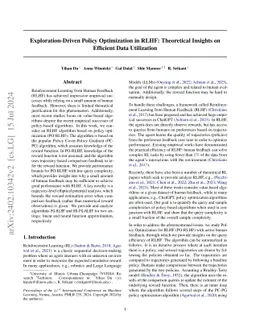 Exploration-Driven Policy Optimization in RLHF: Theoretical Insights on
  Efficient Data Utilization