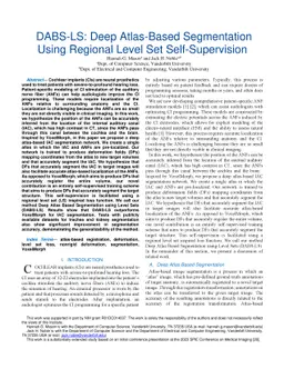 DABS-LS: Deep Atlas-Based Segmentation Using Regional Level Set
  Self-Supervision