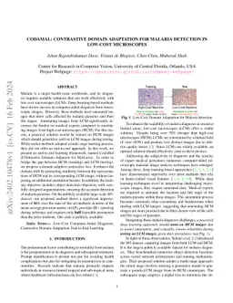 CodaMal: Contrastive Domain Adaptation for Malaria Detection in Low-Cost
  Microscopes