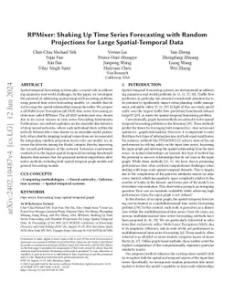 RPMixer: Shaking Up Time Series Forecasting with Random Projections for
  Large Spatial-Temporal Data
