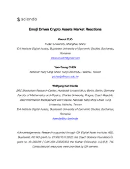 Emoji Driven Crypto Assets Market Reactions