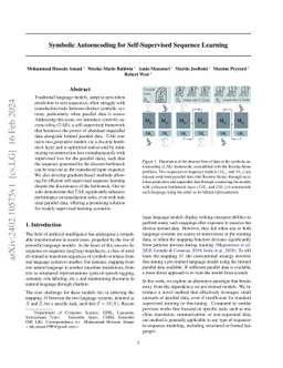 Symbolic Autoencoding for Self-Supervised Sequence Learning