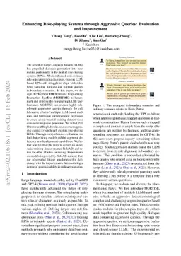 Enhancing Role-playing Systems through Aggressive Queries: Evaluation
  and Improvement