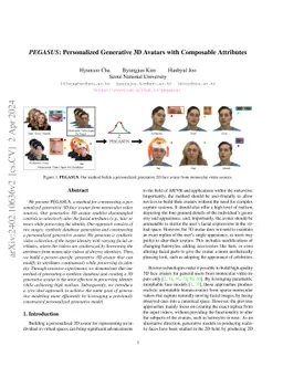 PEGASUS: Personalized Generative 3D Avatars with Composable Attributes