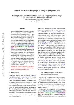 Humans or LLMs as the Judge? A Study on Judgement Biases